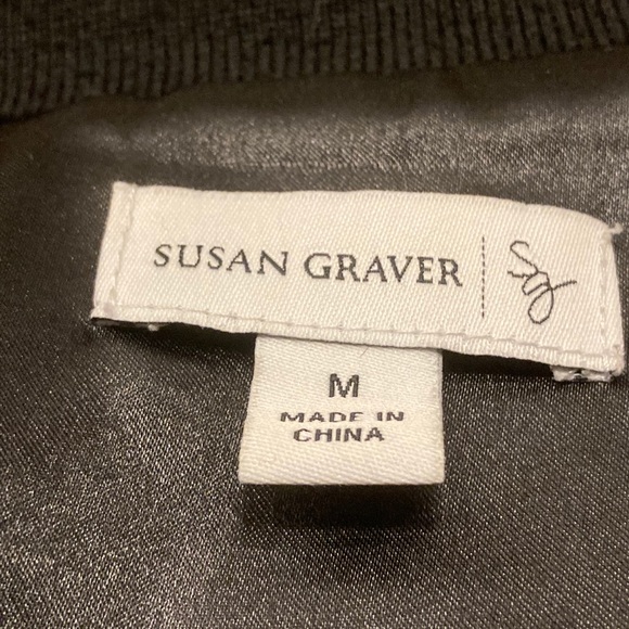 Susan Graver Mixed Faux Leather and Knit Jacket - Picture 2 of 6